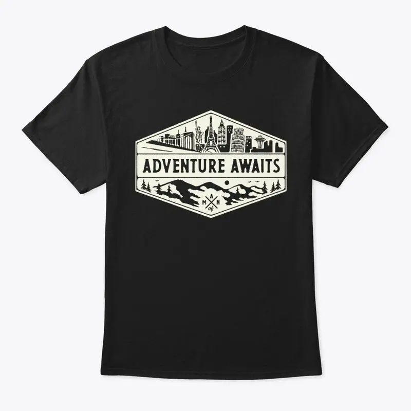 Men's "Adventure Awaits" Classic Tee