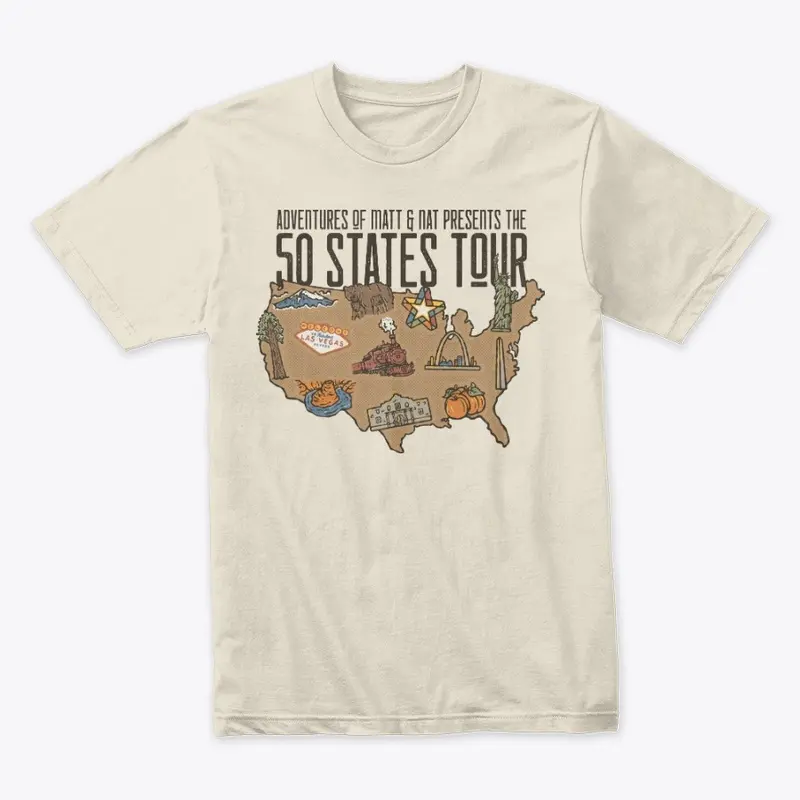 Men's "50 States Tour" Slim Tee