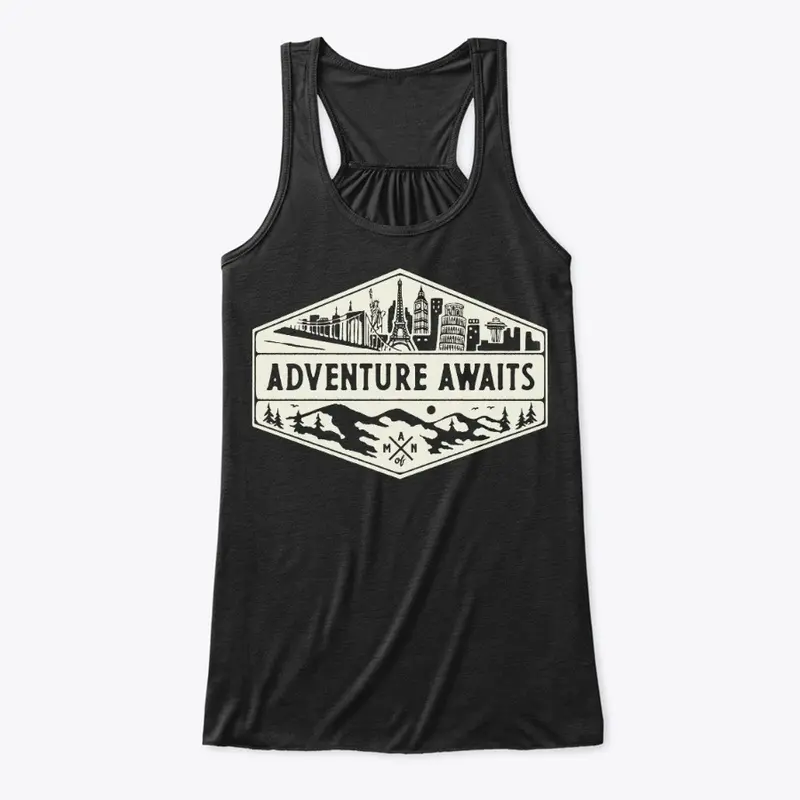 "Adventure Awaits" Flowy Tank Top